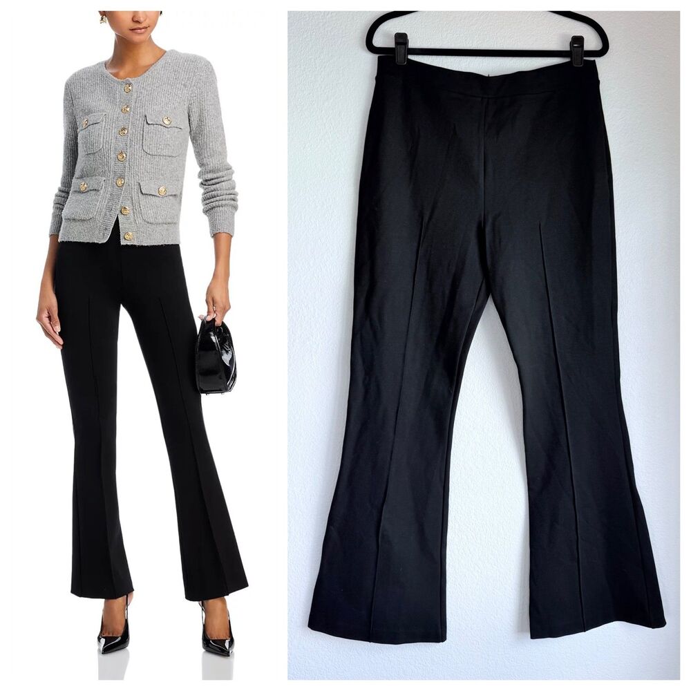 NWT Generation Love Fay Ponte Flare Leg Pants in Black Size XL